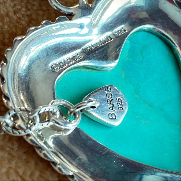 Barse all sterling and turquoise, with blue lighter blue, and splashes of green. - Picture 2 of 9